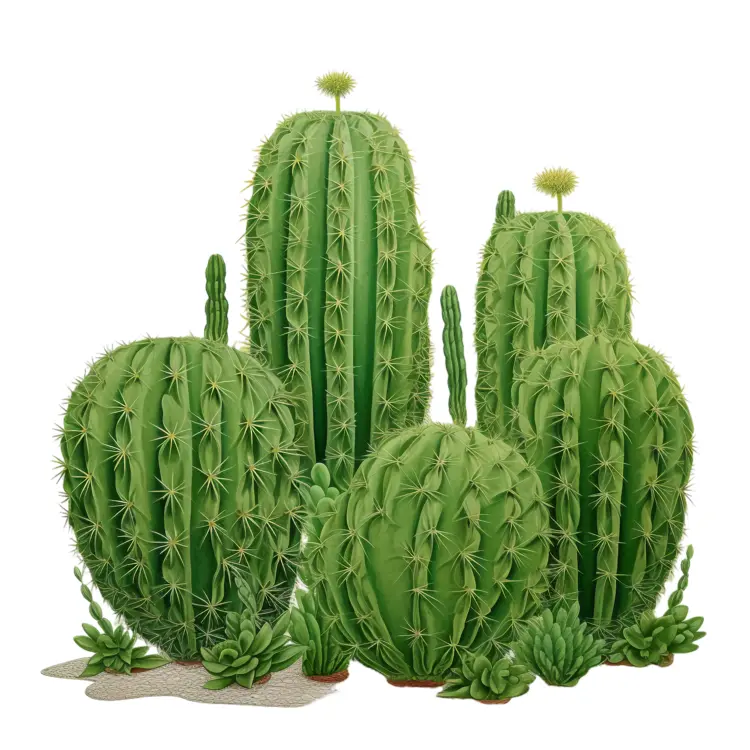 Cluster of Tall Cacti