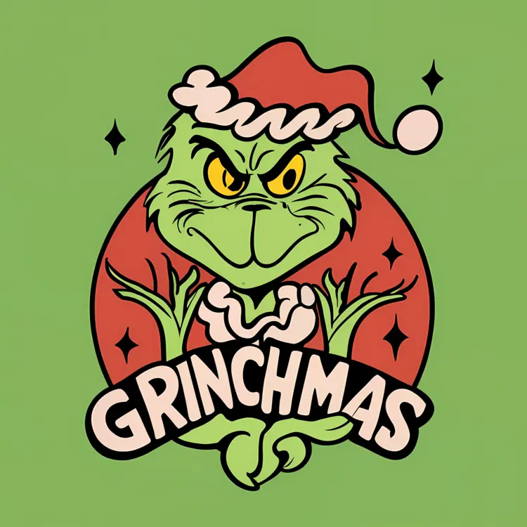 Grinchmas Character with Santa Hat