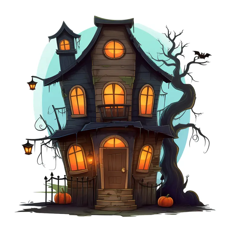 Spooky Haunted House for Halloween
