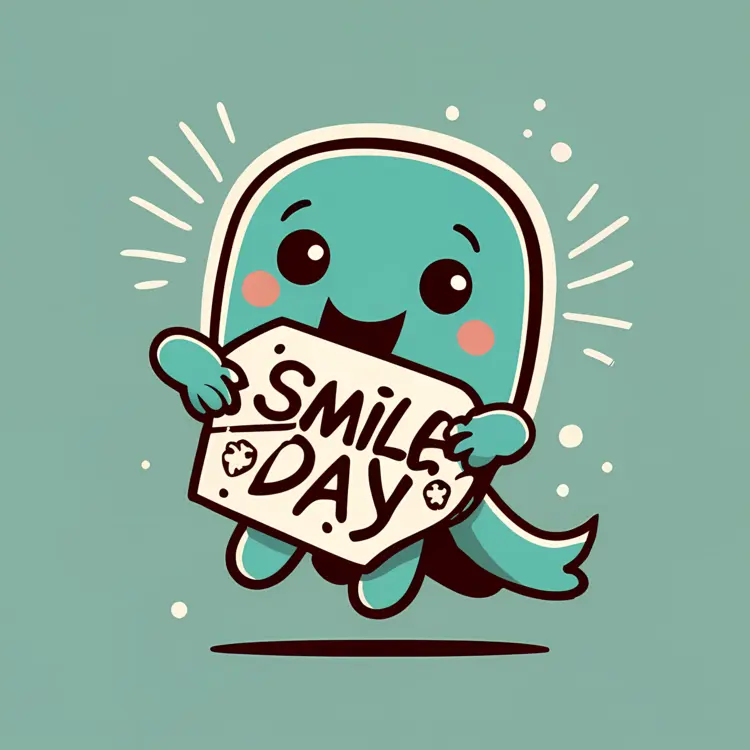 Smile Day with Happy Character