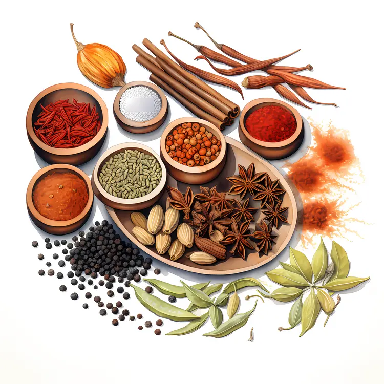 Assorted Spices and Herbs