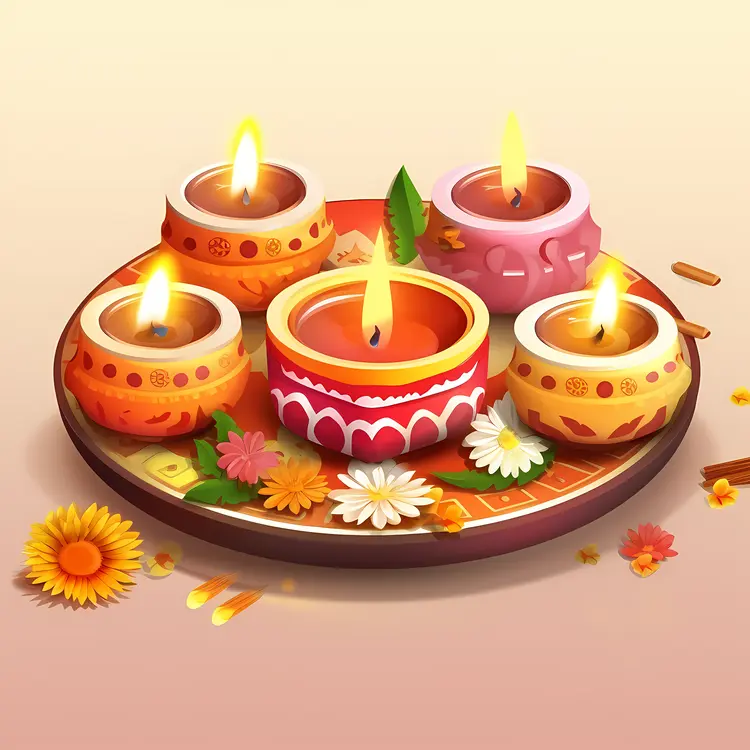 Decorative Candles for Diwali