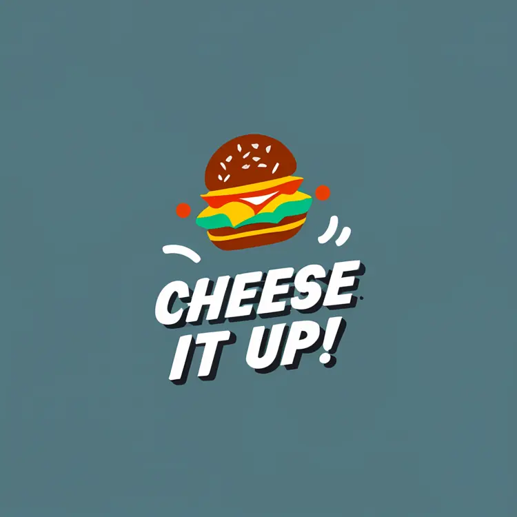 Cheese It Up Burger Logo