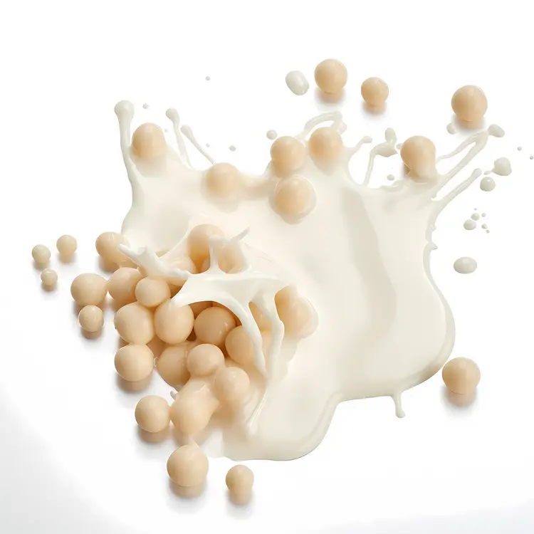 Soy Milk Splash with Soybeans