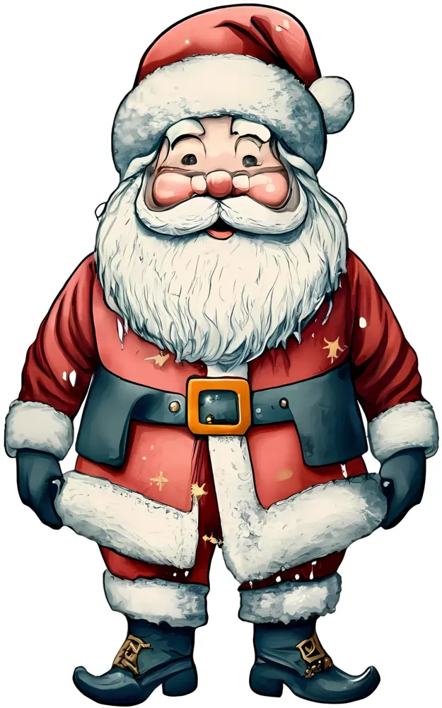 Classic Santa Claus with Belt