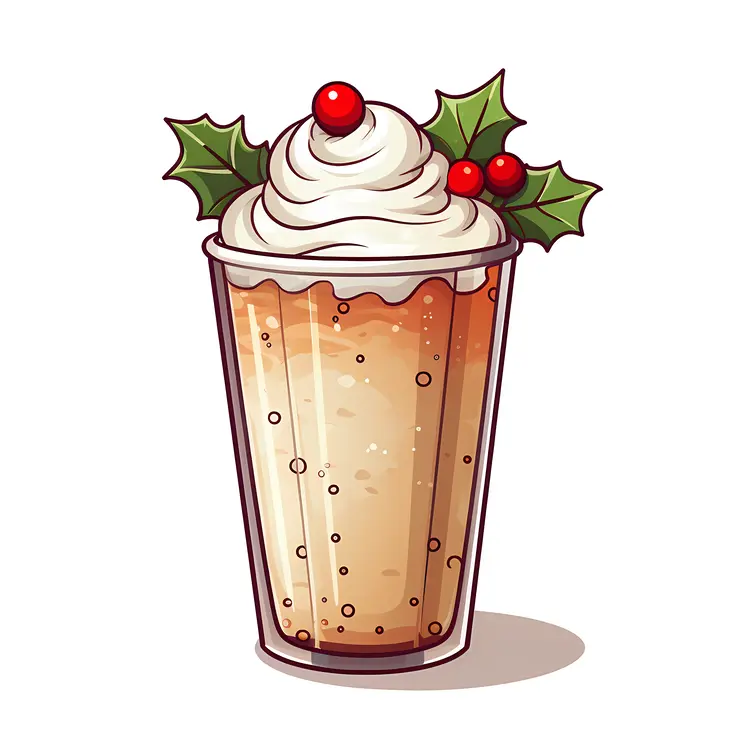 Holiday Drink with Whipped Cream