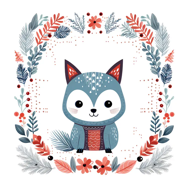 Adorable Blue Fox