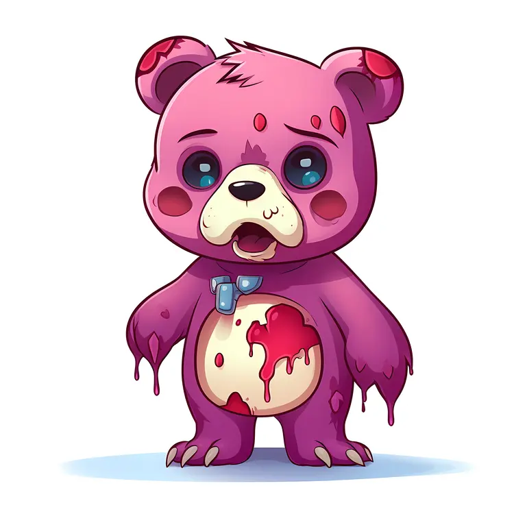 Cute Zombie Bear for Halloween
