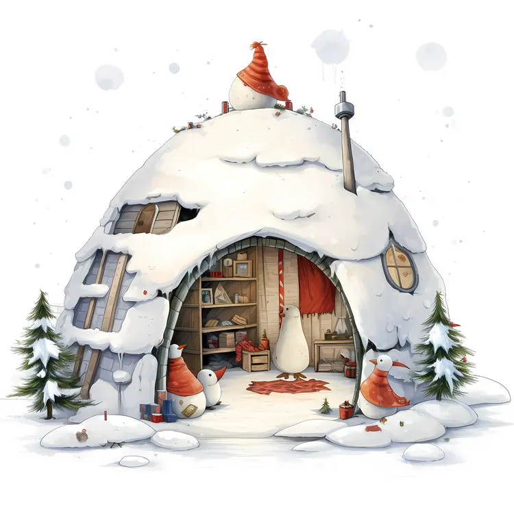 Rustic Snowy Igloo