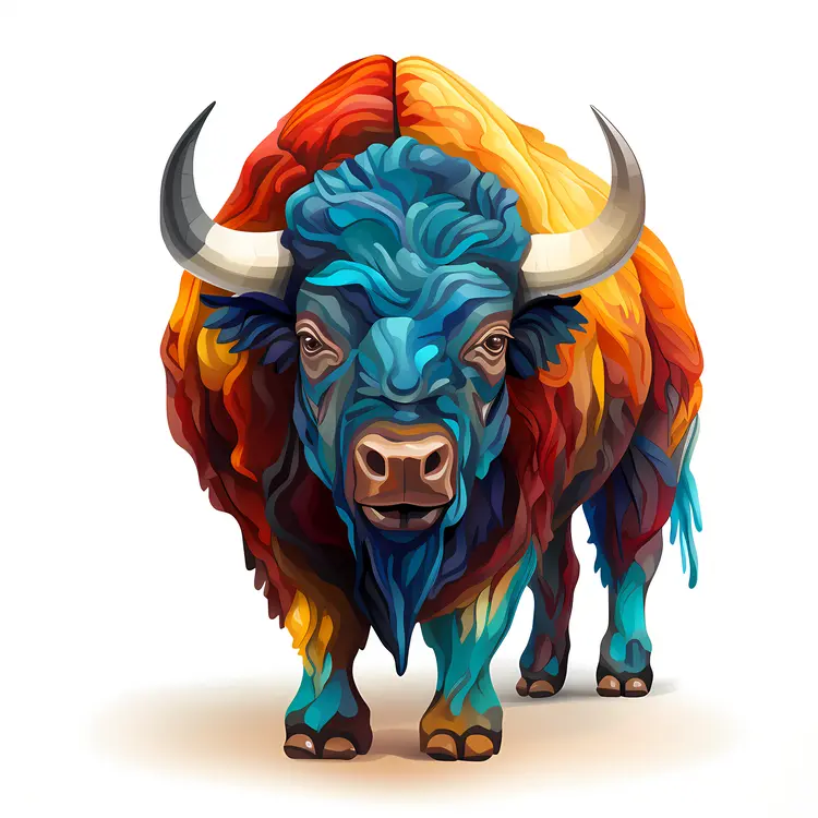 Colorful Bison