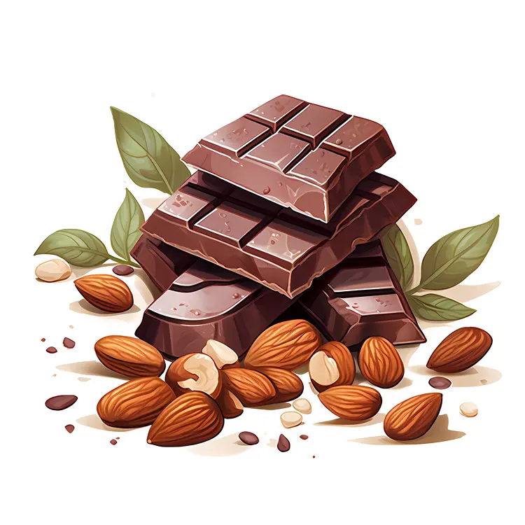 Chocolate Bars with Almonds