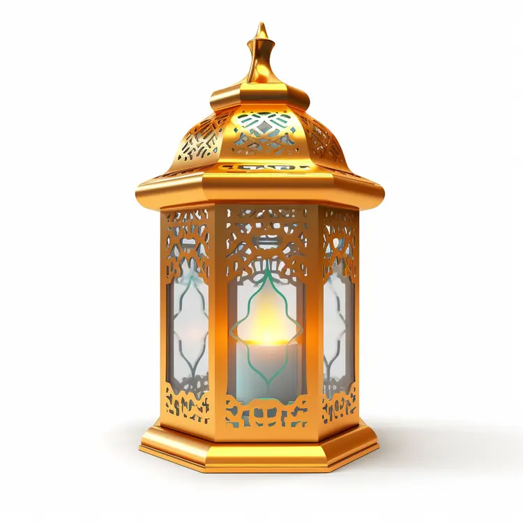 Golden Hexagonal Lantern
