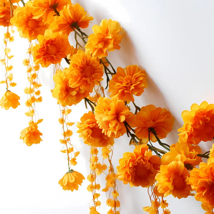 Orange Marigold Flower Garland