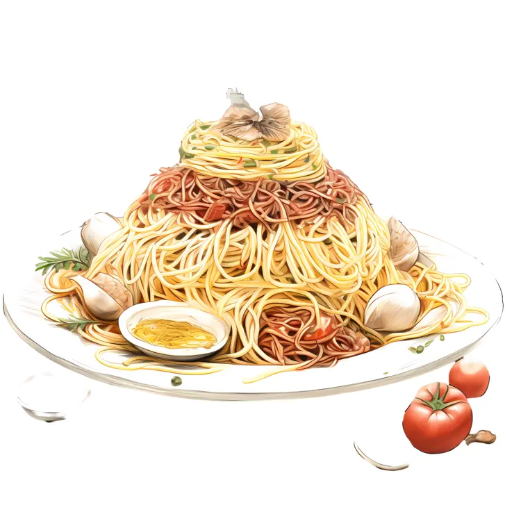 Mixed Spaghetti with Seafood