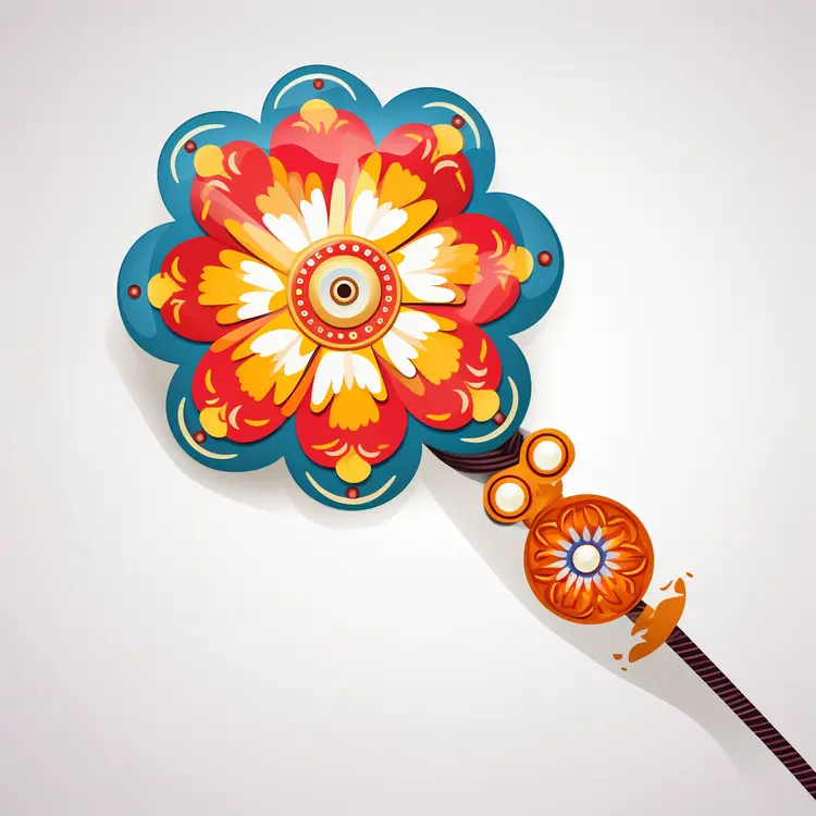Colorful Pinwheel Toy Illustration