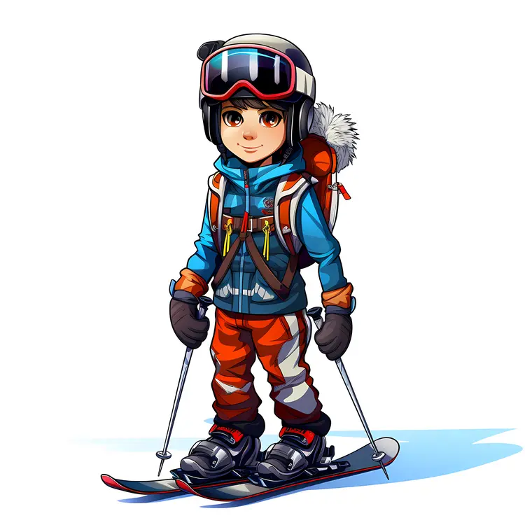 Child Skier in Winter Gear