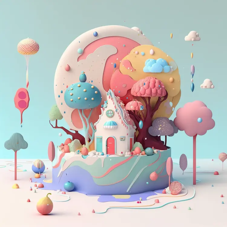 Small Cute Doodle House