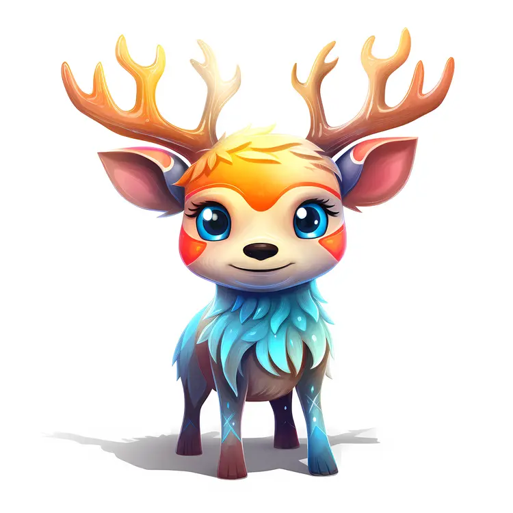 Cute Deer with Antlers