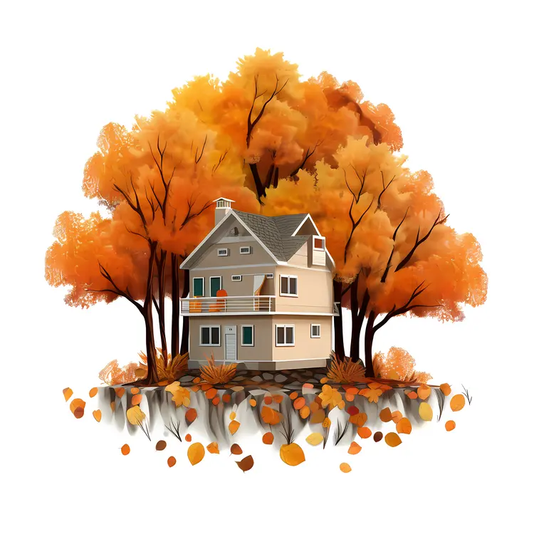 Small cute doodle house