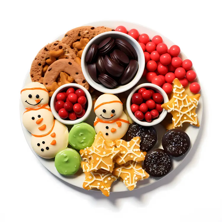 Festive Dessert Platter with Cookies