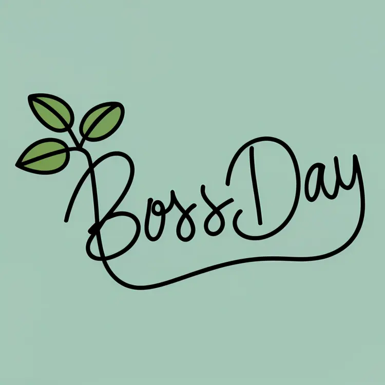 Beautiful cups for boss day concept