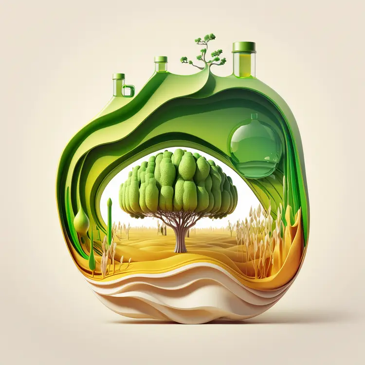 Artistic Tree in Eco-Friendly Concept
