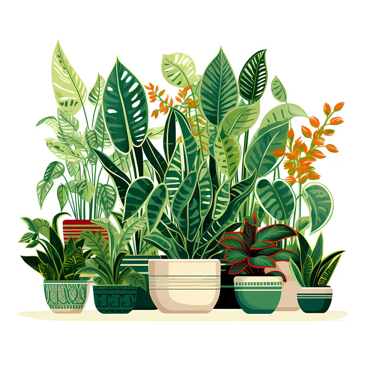 Assorted Indoor Potted Plants