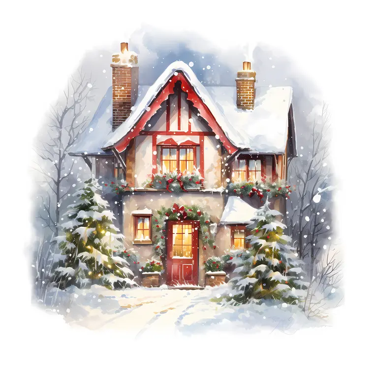 Small cute doodle house