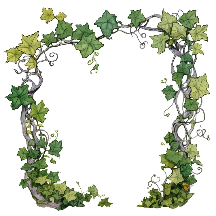 Beautiful Ivy Frame for Nature-Themed Designs