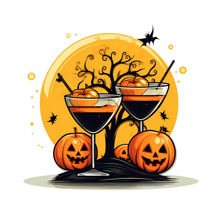Halloween Pumpkin Cocktails