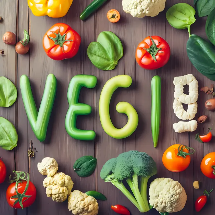 Healthy Green Vegetables Arrangement