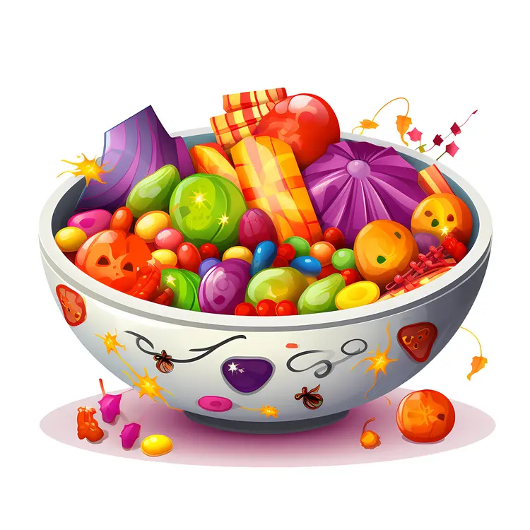 Bowl of Halloween Candies