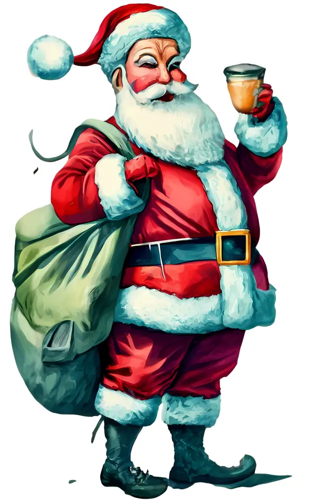 Classic Santa Claus Illustration