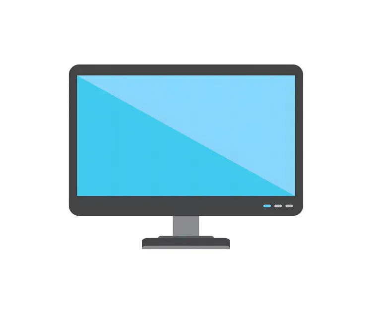 Modern Flat Screen TV Illustration
