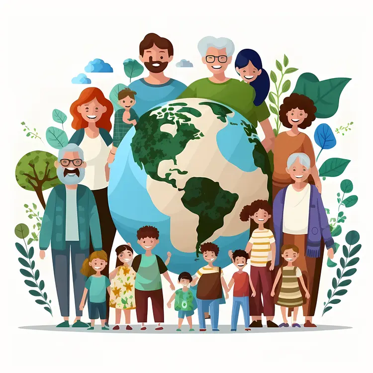 Generational Family with Earth