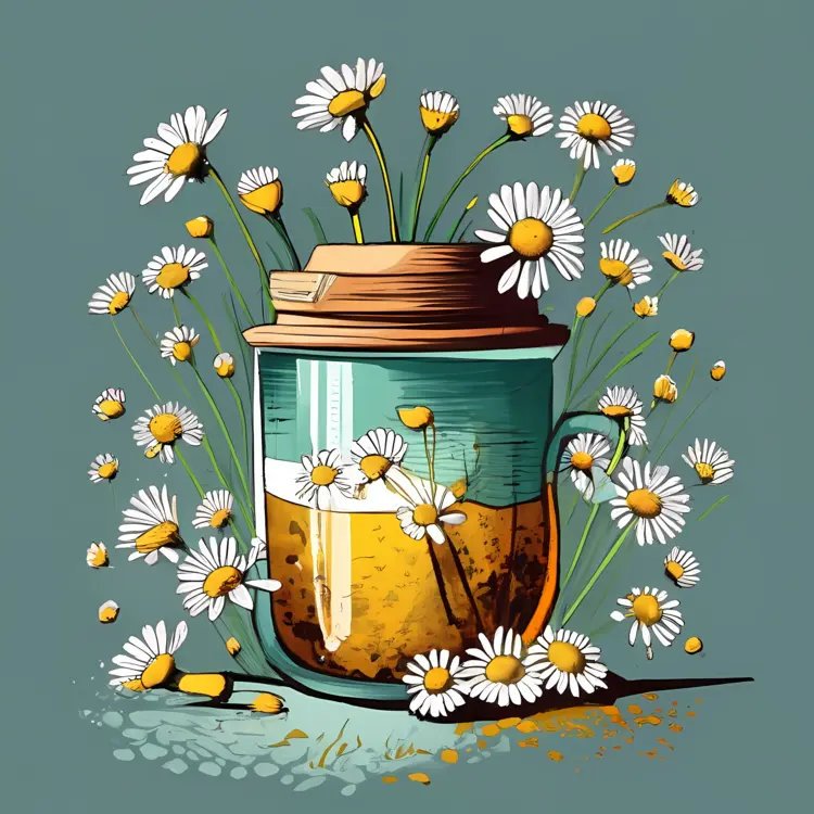 Chamomile Tea with Flowers