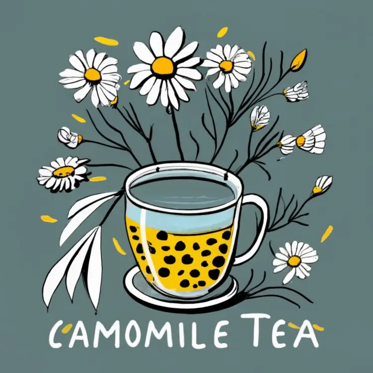 Camomile Tea with Flowers