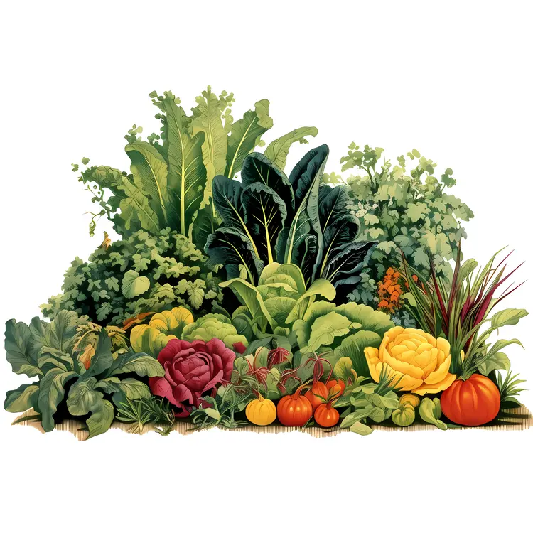 Lush Vegetable Garden