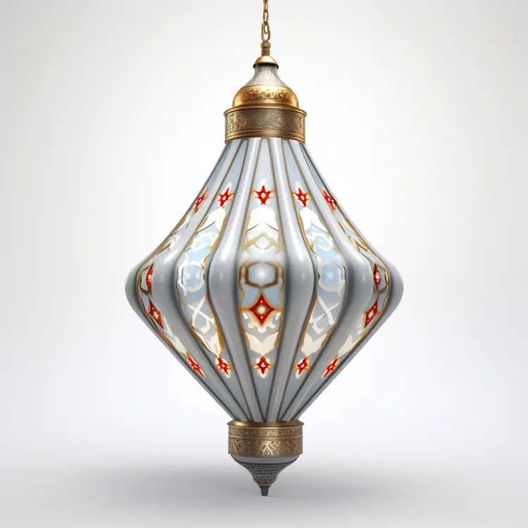 Ornate Silver Hanging Lantern