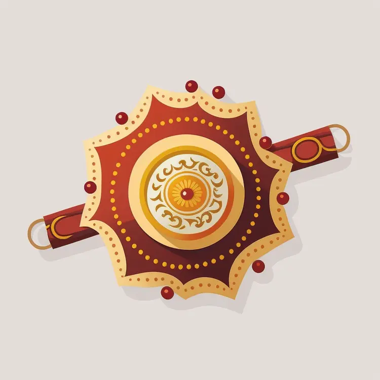 Beautiful Red Rakhi for Raksha Bandhan