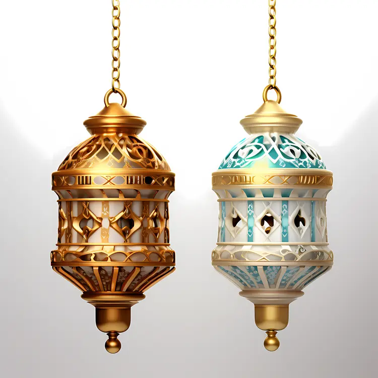 Golden Decorative Lantern