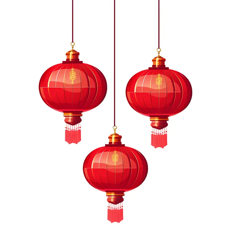 Red Lanterns for Chinese New Year