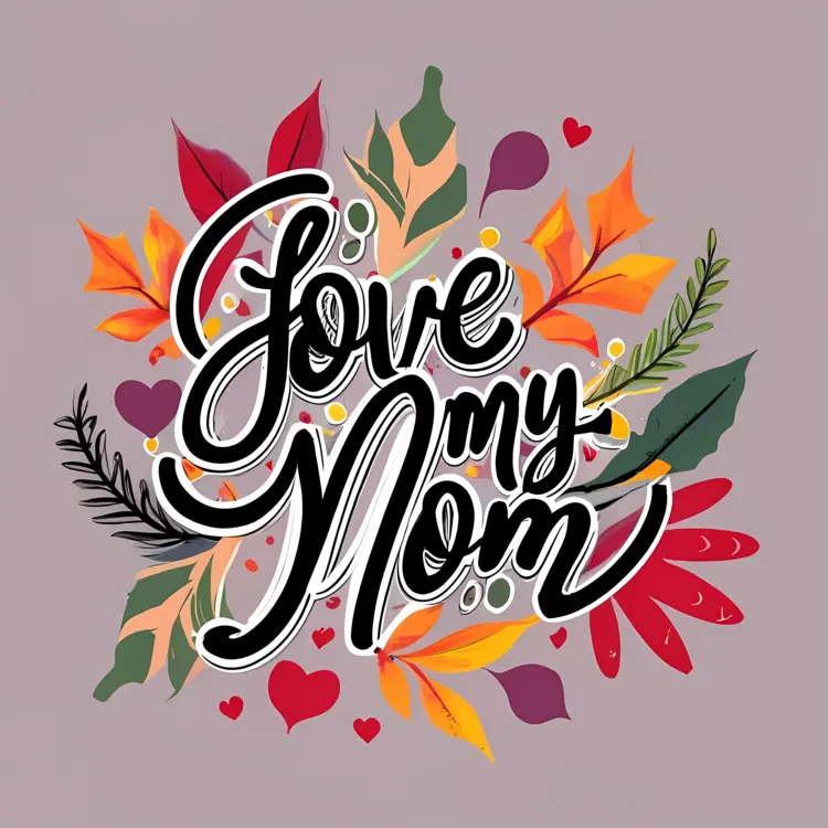 Vibrant Leaves Mother's Day Quote