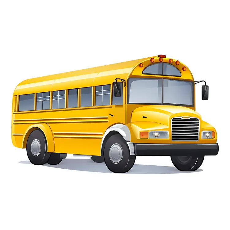 Yellow School Bus Illustration