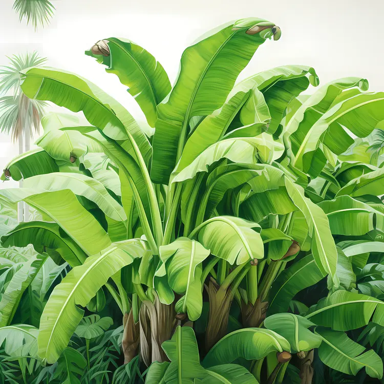 Cluster of Banana Plants