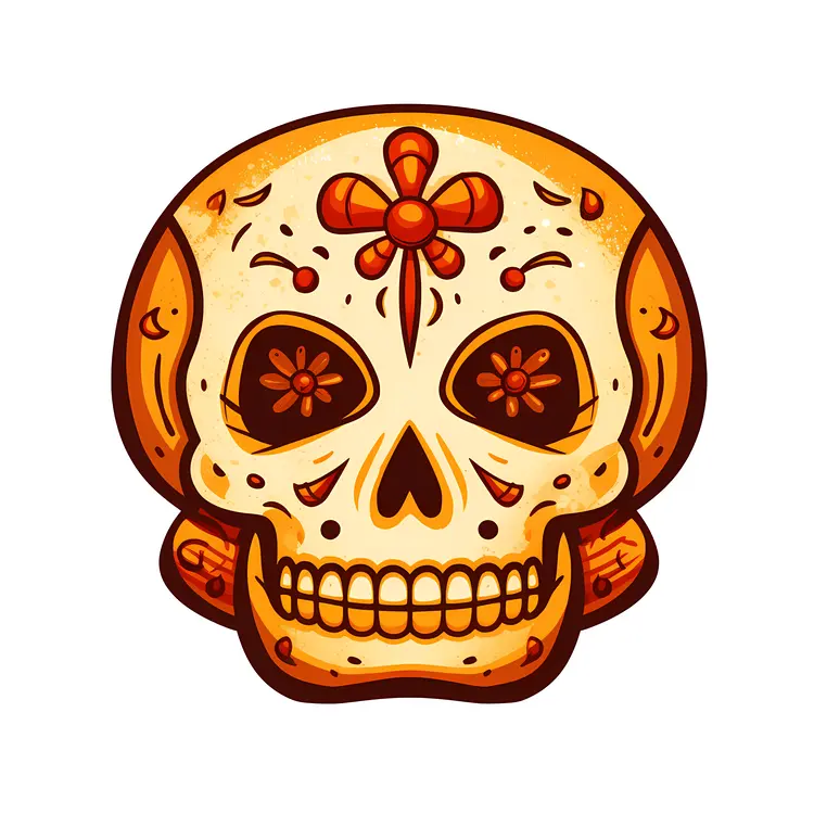Sugar Skull Illustration for Day of the Dead