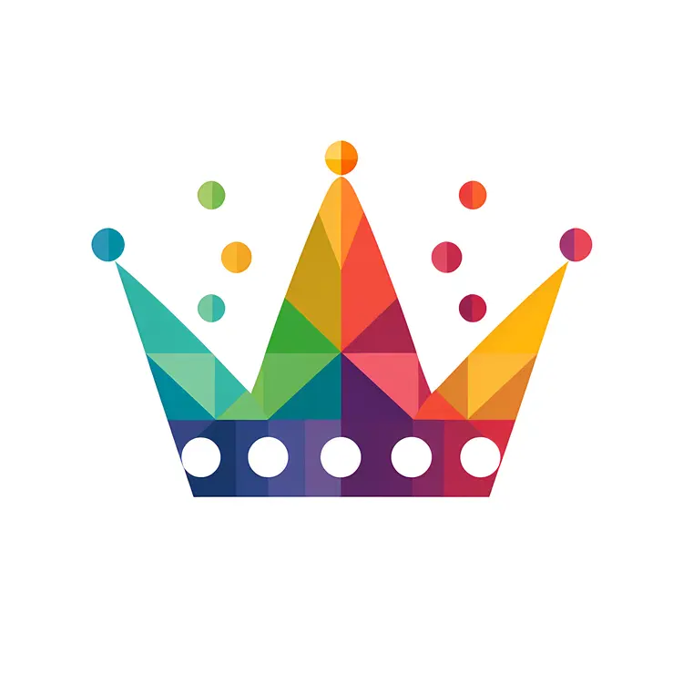 Colorful Geometric Crown