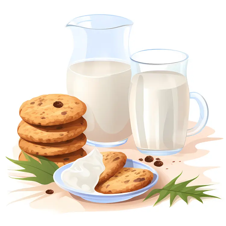 Milk and Cookies Snack