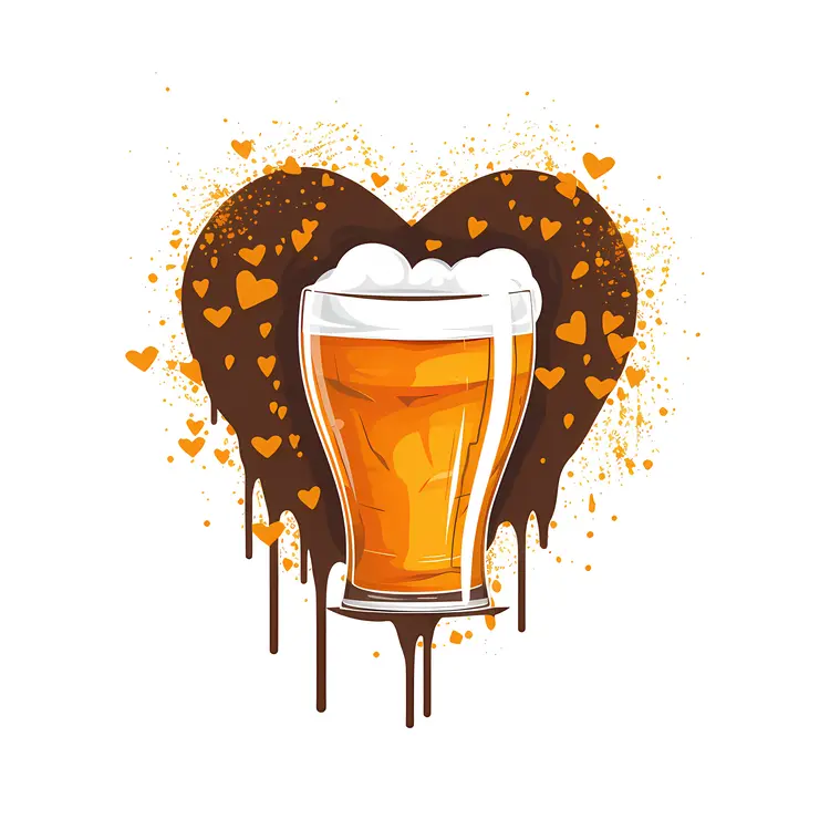 Beer Glass with Heart