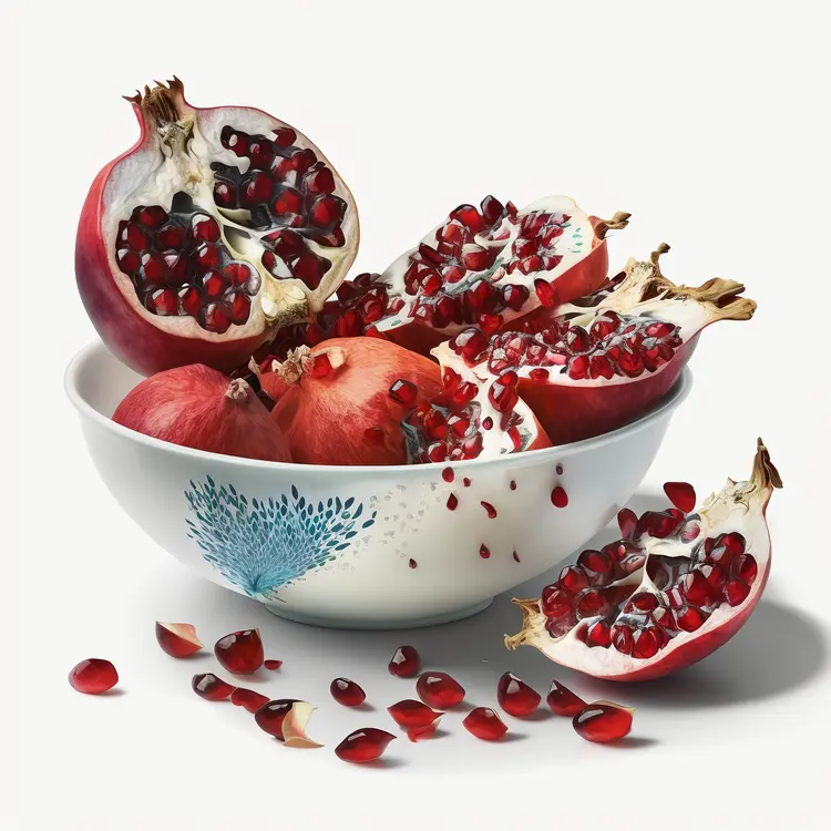 Fresh Pomegranate in a Bowl
